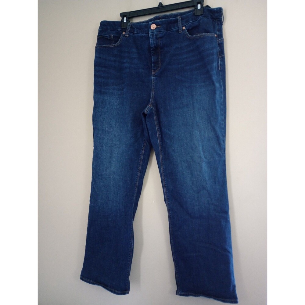 Chico's So Lifting Straight Leg Denim Jeans Size XL 16 Short